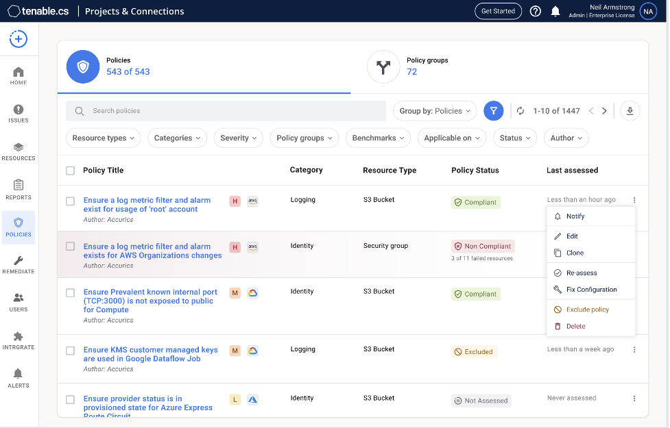 Introducing Tenable Cloud Security With Agentless Assessment And Live ...